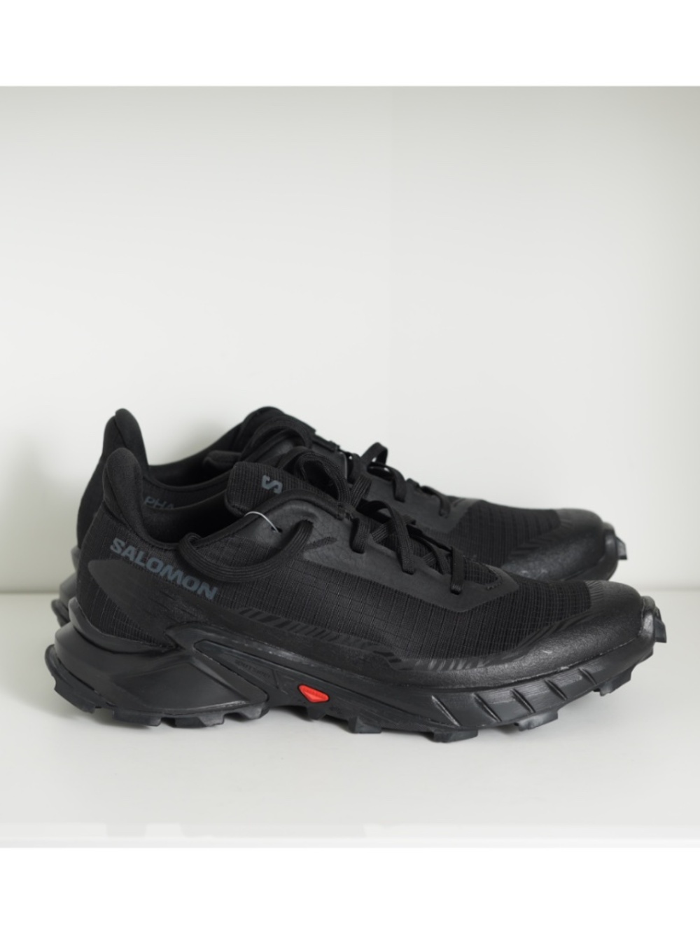 Salomon ALPHACROSS 5 473131 Sneakers Men Black Ebony  Trail Running Shoes US 7.5